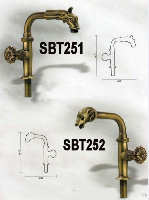 Oil rubbed bronze taps for basins