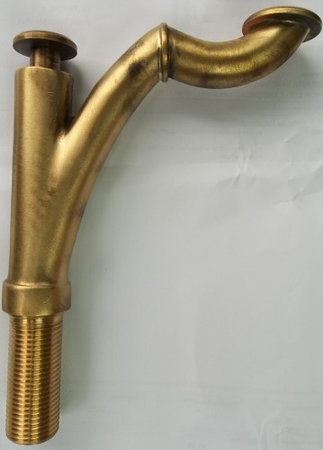 Tap spout for water drinking fountain in brass